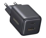 Ładowarka i akumulator UGREEN Ładowarka sieciowa X514 USB + USB-C GaN 20W czarna